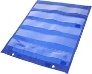 Yardwe Classroom Must-Have Magnetic Pockets for Whiteboard Pocket Chart Cards Blue