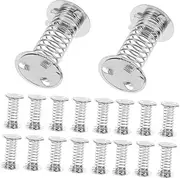 20pcs Spring Base Decor Spring Base Car Bobblehead Stainless Steel Silver