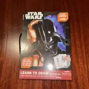 Disney Star Wars Learn To Draw Portfolio Set Darth Vader Boba Fett Yoda