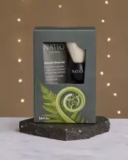 NEW Natio First Dawn Smooth Shave Gel 150ml and Natio Shave Brush GIFT SET