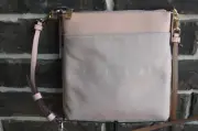 NWT Coach Pale Blush Signature Logo Kitt Crossbody Swingpack Bag C0662 peach