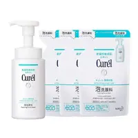 在飛比找momo購物網優惠-【Curel 花王珂潤】泡泡洗顏慕斯(150ml*1+130