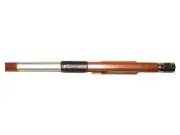 4/4 Pernambuco Cello Bow Ebony Frog, Nick/Silver Mounted