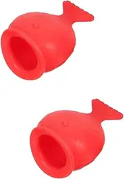 Mikinona 2pcs Lip Plumping Tool Silicone Lip Enhancer Fish Shape Plumper for Women Beauty Tools