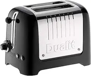 [Dualit] 2 Slice Lite Toaster - ABS Construction - Peek and Pop - Bagel Function - 1.1kW - Defrost - Perfect Toast Technology - 36mm Extra Wide Slots - Browning Control