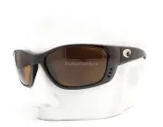 Costa Del Mar Fisch Sunglasses Brown Havana Copper Polarized Glass 580G w/case