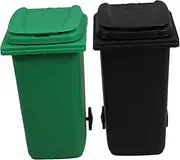 HYTROVE 2pcs Mini Trash Bin and Pencil Holder Cute Desktop Recycle Bins for Organizing Office Supplies Adorable and Design for Home Office Use