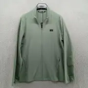 Travis Mathew Jacket Mens Small Green Heather Poblano Full Zip Golf Stretch