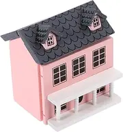 HONITANO Miniature Wooden Villa Dollhouse Kit Charming Scale Wooden House Decor for Landscaping Props and Unique Miniature Home Enthusiasts