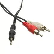 25ft 3.5mm Stereo to RCA Stereo Cable, Male to Male 2RCA-STE-25