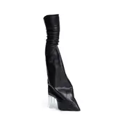 [RICK OWENS] Hollywood Taco in Stretch Lamb Leather Black