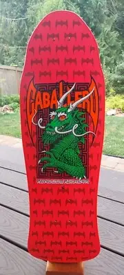 Powell Peralta STEVE CABALERRO DRAGON Skateboard Deck Pink Stain - Mint.