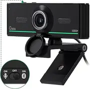 Gsou 1080P Webcam with Microphone - Bluetooth Audio for Desktop, Streaming & Skype Teams