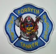 Forsyth Fire Rescue Tanker Engine 9 Georgia GA Patch C4