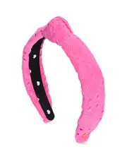 Lele Sadoughi Eyelet Slim Knotted Headband