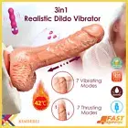 Realistic Thrusting Heating Dildo Vibrator Vaginal Massager Sex Toy for Women OZ