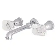 Kingston Brass KS702.WQL Krystal Onyx Wall Mounted Roman Tub - Chrome