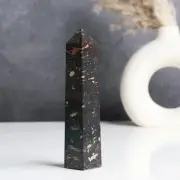 5Pcs Set Large Plum Blossom Crystal Tower 4 Faceted Obelisk Point Crystal Gift