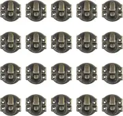 Geesatis 20 PCS Antique Bronze Hasp Latch Lock Buckle Hardware for Jewelry...