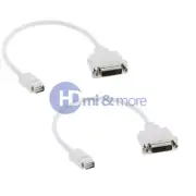 2x Mini DVI to DVI Monitor Adapter Video Cable 4 Apple Mac Macbook iMac