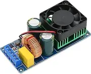 ﻿Mono Amplifier Board, 500W High Power Digital Amplifier Board with Fan, Efficient HiFi Power Amp Board for 10 to 18in 4 to 8 Ohm Speakers