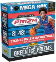 2021-22 Panini Prizm Basketball Mega Box 12 Green Cracked Ice (Fanatics) NBA New