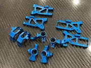 Aluminum F&R Knuckle C-Hub Suspension a Arm for Traxxas 4-Tec 2.0 1/10 VXL Blue