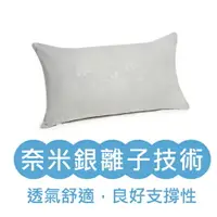 在飛比找樂天市場購物網優惠-台灣製雪妮絲銀離子抗菌透氣舒適支撐纖維枕-45x75cm 化