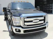 T-Rex Horizontal Bar Billet Aluminum Grille Insert-Black; 21546B (for: Ford)