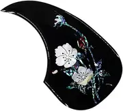 HAMPPLIES Guitar Pickguard Guitar Plate Pickguard Plate Black Pvc