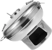BESPORTBLE Cooking Pot Practical Pot for Hotpot Double-Handle Stainless Steel Outdoor Cookware Set
