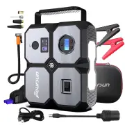 Foursun Car Jump Starter with Air Compressor, Foursun 4000A 26800mAh Jump Starter Battery Pack (All Gas/8.0L Diesel) 150