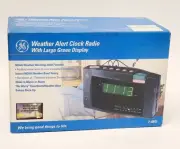 NEW GE Weather Alert AM/FM Clock Radio 7-4845 Instant NOAA Warning Digital