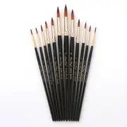 12pcs/set Nylon Watercolor Paint Brushes Gouache Acrylic Painting Brush Pen pincel para pintura Art Supplies