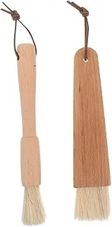Generic 2pcs Basting Brush Heat Resistant Brush with Boar Bristles for Even Sauce Application for Grilling Baking and Marinades