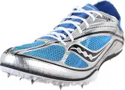 Saucony Men's Endorphin MD3 Track & Field Spike Shoes, Sil/Blu/Blk ( 20145-2 )