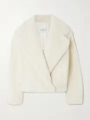 [Max Mara] Max Mara - Oggeri Teddy Camel Hair And Silk-blend Jacket - White - UK 16 UK 16 White
