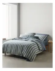[Vue] Rowan Yarn Dyed Cotton Quilt Cover Set in Denim