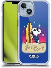 Head Case Designs Officially Licensed Peanuts Joe Cool Surf Snoopy Boardwalk Airbrush Soft Gel Case Compatible with Apple iPhone 14
