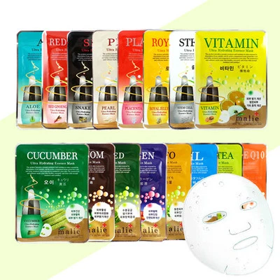15 PCS Ultra Hydrating Moisturising Essence Face Mask Korea Beauty Facial Care