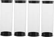 Totority 4Pcs Golf Ball Case Transparent Golf Ball Tube for Display Compact Design for Outdoor Use Durable Golfs Ball Container