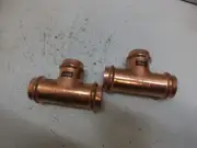 2X VIEGA PROPRESS 1" x 1" x 1" COPPER TEE #33
