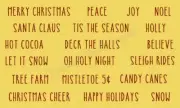 Mini Christmas Santa Words Stencil 9999 Reusable Mylar DIY STENCILS for painting