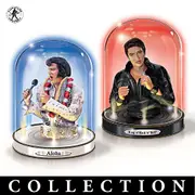 Elvis Presley Glass Dome Light Up Sculpture Collection