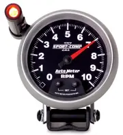 Auto Meter Sport-Comp II Mini-Monster Tachometer 3-3/4" Pedestal 0-10,000 rpm