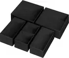 6 Pack Drawer Organizer Dividers, Fabric Foldable Closet Dresser Drawer Organize