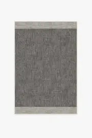 120' x 185' | Machine Washable Runner Rug | Kid & Pet Friendly | Indoor Rug | Solvi Charcoal Flatwoven Rug | Ruggable