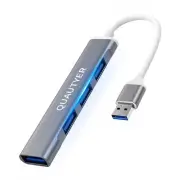 USB 3.0 Hub for Laptop, Multiport Adapter With 4 Ports - Portable USB Splitte...