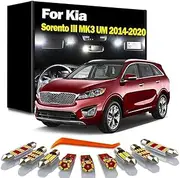 11Pcs LED Interior Map Dome Light Kit, For Kia Sorento III MK3 UM 2014 2015 2016 2017 2018 2019 2020 Trunk Bulbs