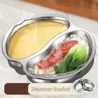 Stackable Steamer Plate with Handle Steaming Cookware for Eggs Meat Fish Corn